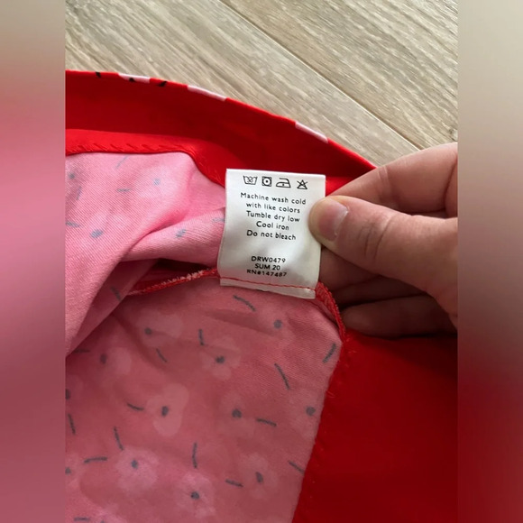 Draper James Women’s Red and Pink Poppy Floral Sleeveless Dress - Size 4 - Picture 4 of 6